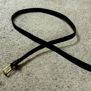 Men’s rich dark brown leather dress belt size 50/52 EUC